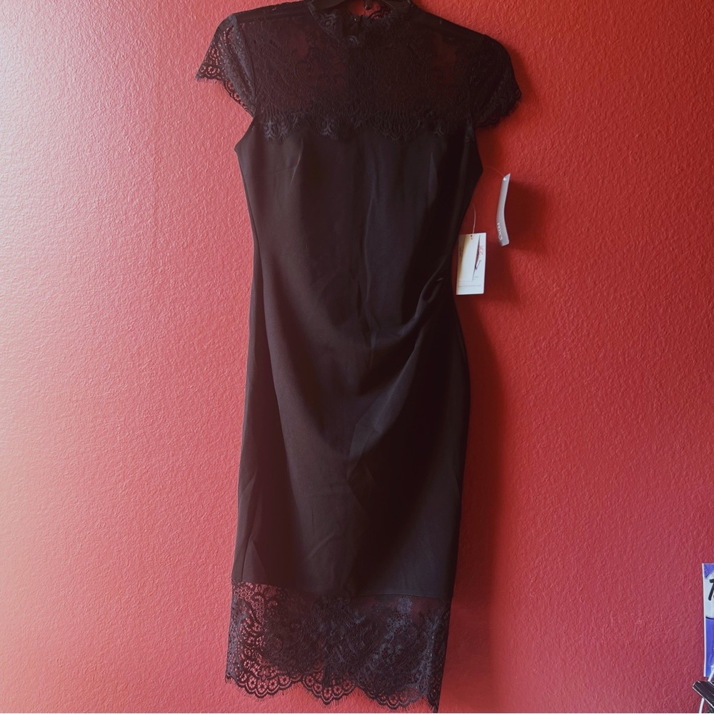 NWT High Neck Lace Sheath Dress - Picture 4 of 5